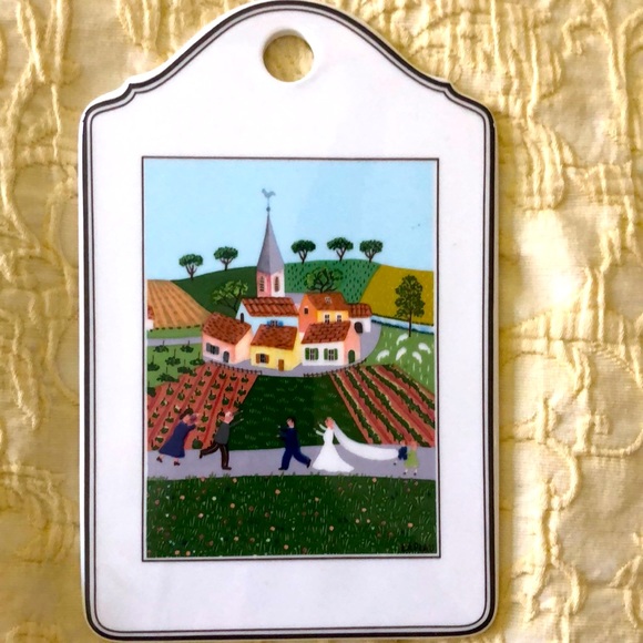 Villeroy & Boch Other - Villeroy & Boch Design Naif Bride and Groom cheese board plaque
